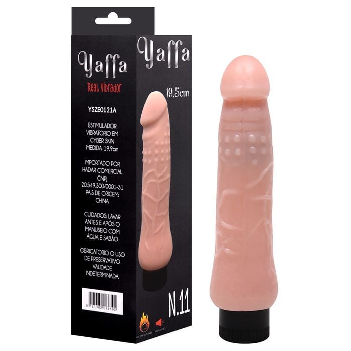 Pênis Vibrador Cyber Skyn 19,9 X 4cm Yaffa