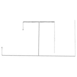 Body Chain Com Strass Joia De Corpo Yaffa