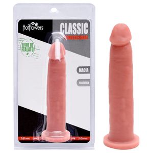 Pênis De Borracha Maciço 18 X 3cm Classic Hot Flowers