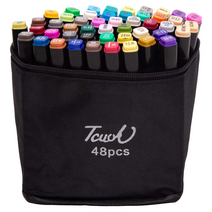 Canetinhas Black Bobbie Goods Pontas Dupla 48 Peças