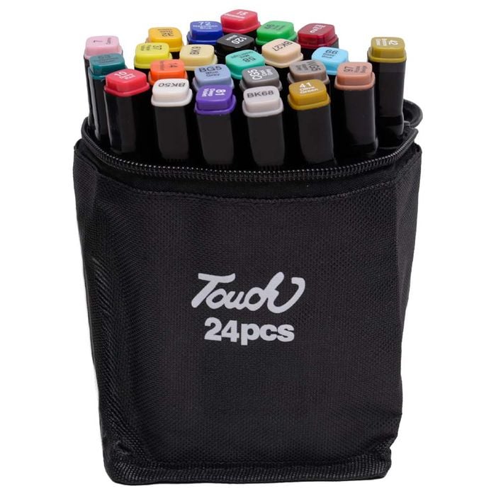 Canetinhas Black Bobbie Goods Pontas Dupla 24 Peças