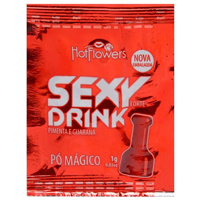 Pó Mágico Forte Sexy Drink Forte 1g Hot Flowers