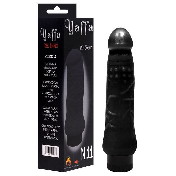 Pênis Vibrador Cyber Skyn 19,5 X 3,5cm Yaffa