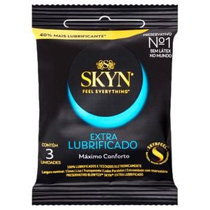 Preservativo Skyn Extra Lubrificado 03 Unidades Blowtex