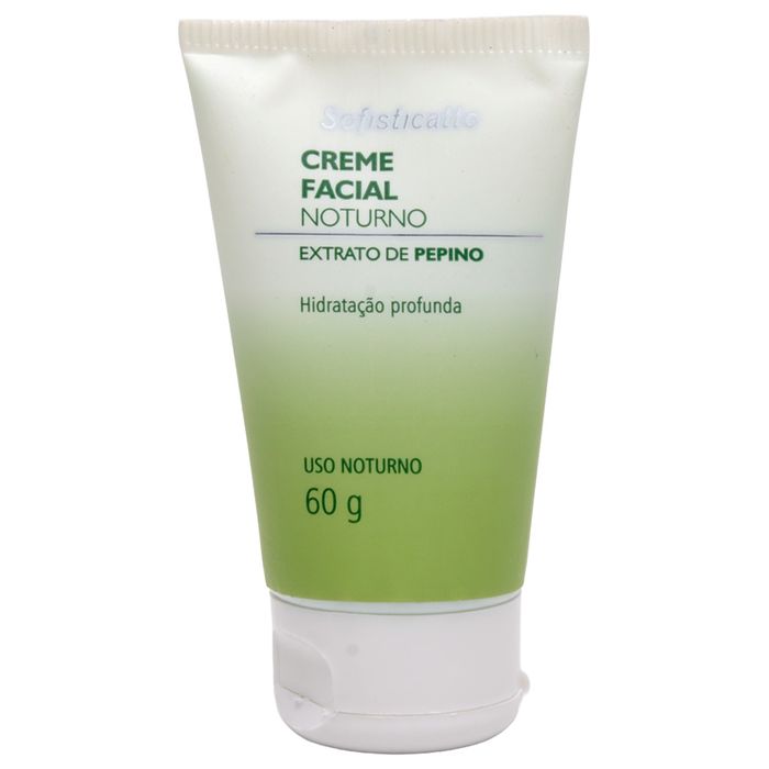 Creme Facial Noturno Com Pepino 60g Sofisticatto