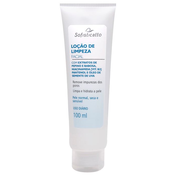 Loção Limpeza Facial Uso Diário 100ml Sofisticatto