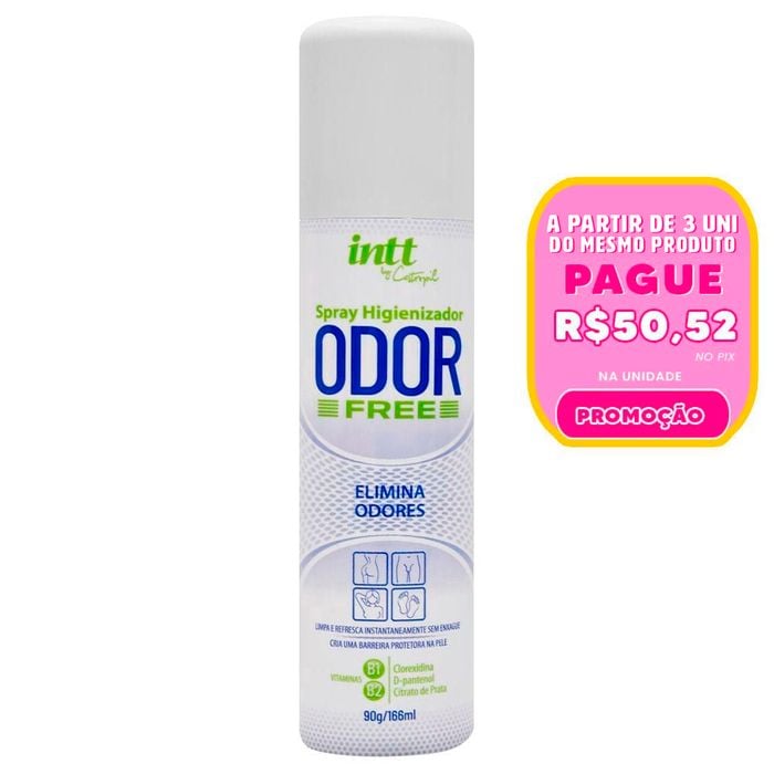 Odor Free Eliminador De Odores Do Corpo 90g Intt