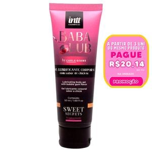 Babalub Lubrificante Chiclete By Carla Geane 50ml Intt