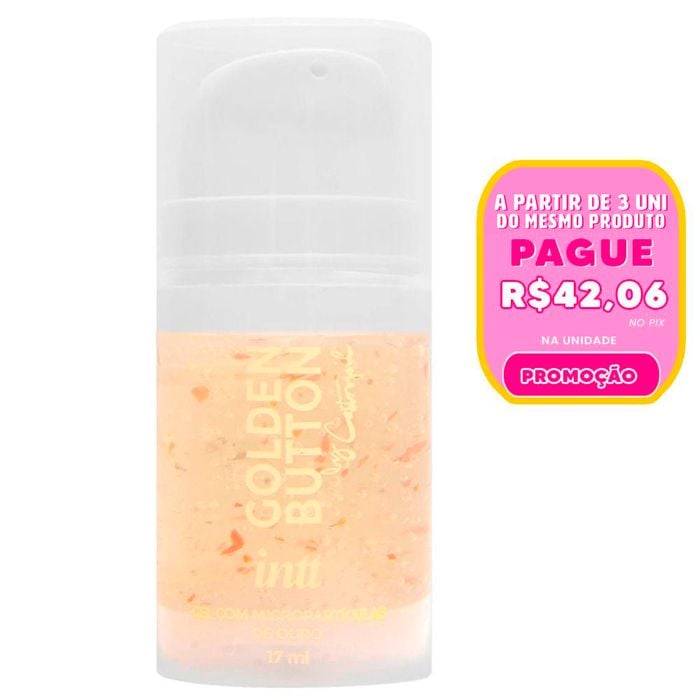 Golden Button Gel Particulas Ouro 23k 17ml Intt