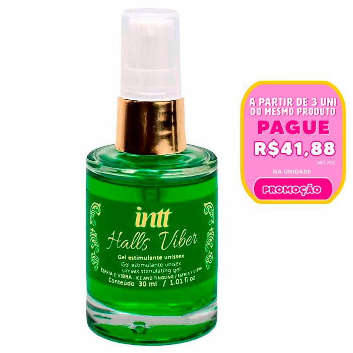 Halls Viber Excitante Efeito Gelado E Vibro 30ml Intt
