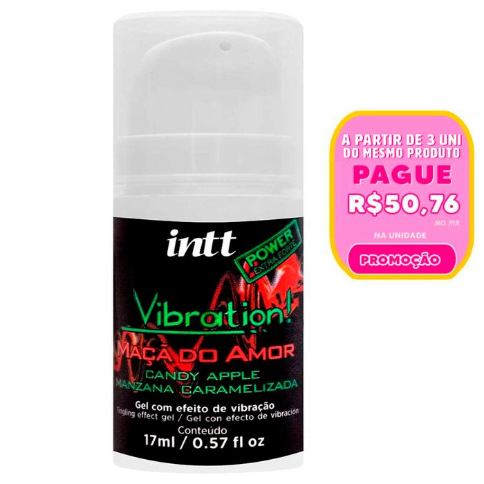 Vibration Gel Maçã Do Amor Vibração Hot 17ml Intt