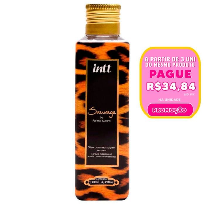 Selvagem óleo Afrodisíaco Massagem 130ml Intt