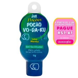 Poção Vo-da-ku Gel Facilitador Anal Menta 15g Intt