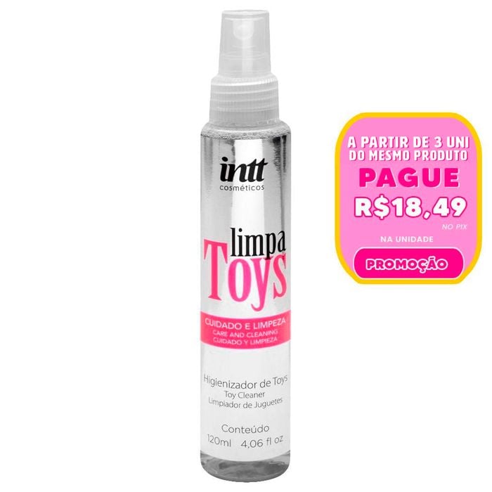 Limpa Toys Higienizador Vibradores 120ml Intt