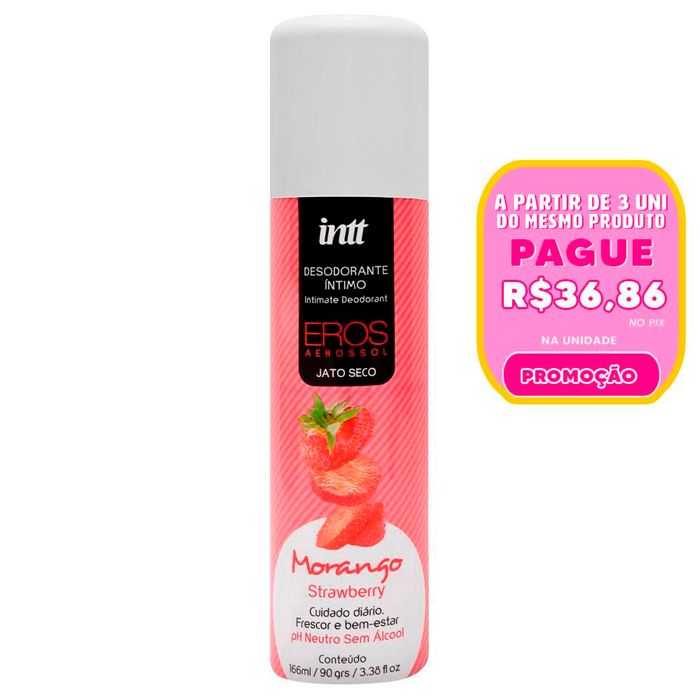 Desodorante íntimo Morango Eros 166ml Intt