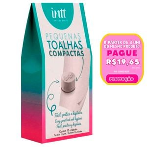 Toalhas Compactas Caixa Com 10 Unidades Intt