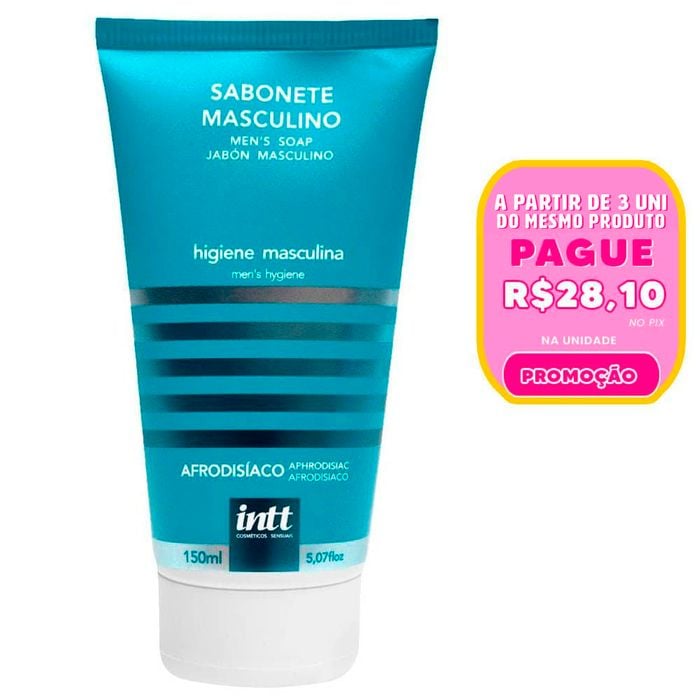 Sabonete Masculino Afrodisíaco 150ml Intt