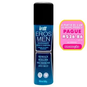 Eros Men Desodorante Masculino Afrodisíaco 166ml Intt