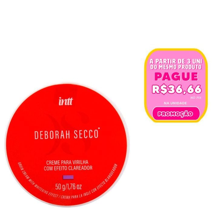 Creme Clareador íntimo Deborah Secco 50g Intt