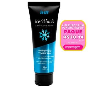 Lubrificante Corporal Ice Black Menta 50ml Intt
