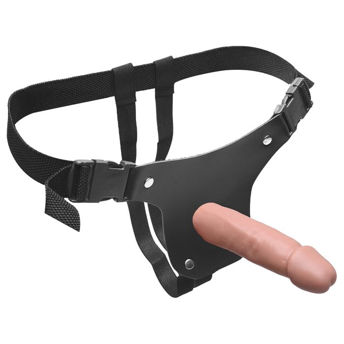 Cinta Peniana Com 01 Pênis De 17cm Prazer E Cia