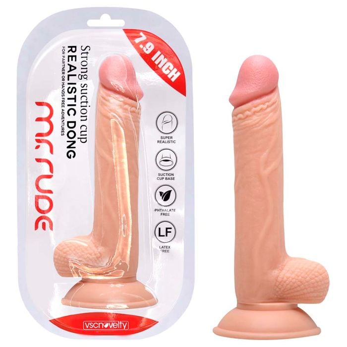 Pênis Realístico Mr Rude 6 20 X 3,5cm Sexy Import