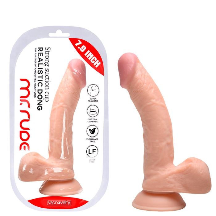 Pênis Realístico Mr Rude 4 20 X 3,9cm Sexy Import