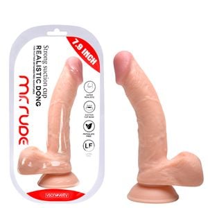 Pênis Realístico Mr Rude 4 20 X 3,9cm Sexy Import