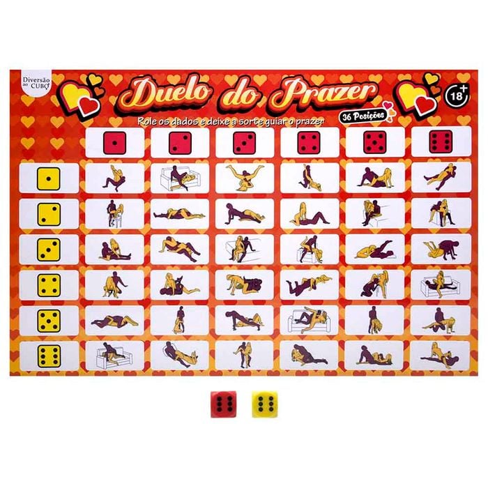 Jogo Duelo Do Prazer 36 Posições Diversão Ao Cubo