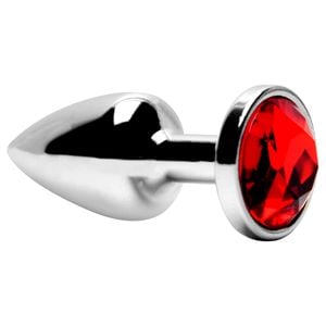 Plug Anal Abs Redondo Pedra Vermelha Sensual Love