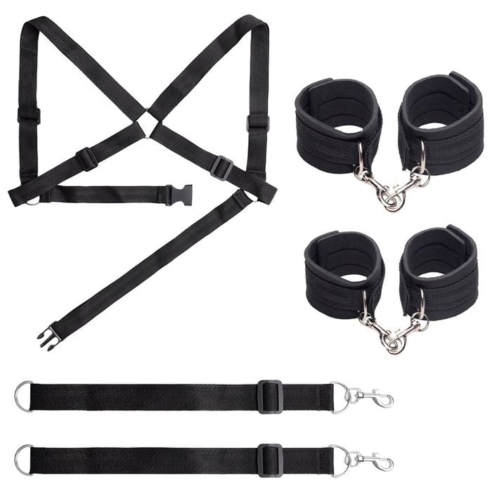 Kit Bondage 4 Em 1 Restrição Sado Youvibe Vipmix