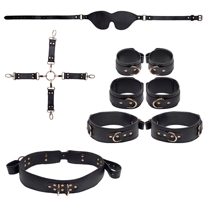 Kit Bondage 6 Itens Restrições Cruzada Youvibe Vipmix
