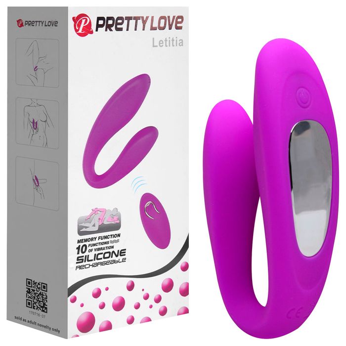 Vibrador Casal 12 Vibrações Wireless Pretty Love Letitia Vipmix
