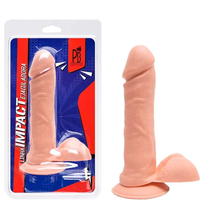 Prótese Ejaculador Silicone 16 X 3,5cm  Pau Brasil