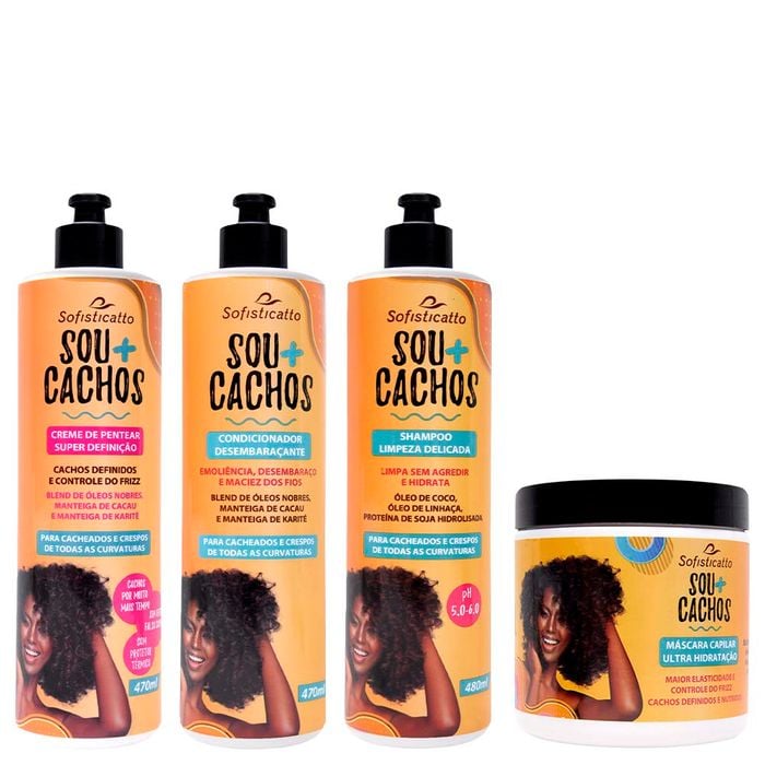 Kit Capilar Sou Mais Cachos 04 Itens Sofisticatto