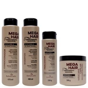 Kit Capilar Mega Hair 04 Itens Sofisticatto
