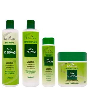 Kit Capilar Mix 17 Ervas 04 Itens Sofisticatto