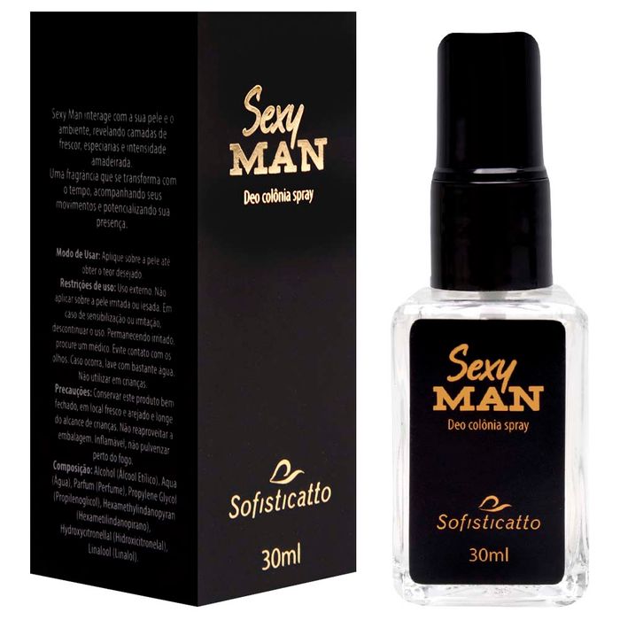 Sexy Man Deo Colônia Spray 30ml Sofisticatto