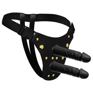 Cinta Ativa Dupla Pênis Realísticos 16 X 4cm Soulsex