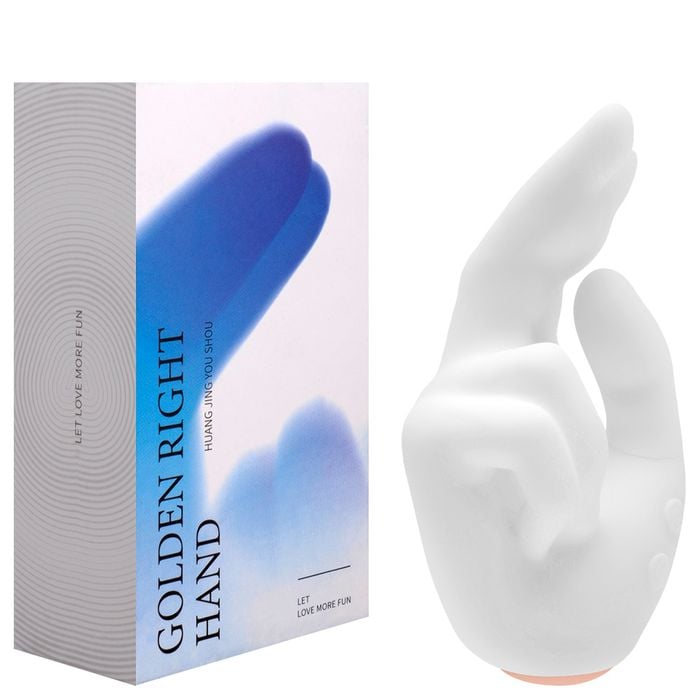 Vibrador 2 Em 1 Golden Right Hand 10 Modos Vipmix