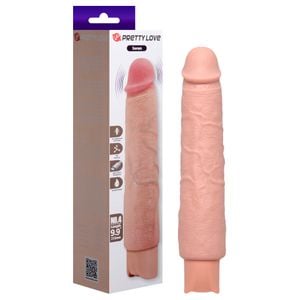 Pênis Real 10 Vibrações 25,2 X 4,3cm Pretty Love Vipmix