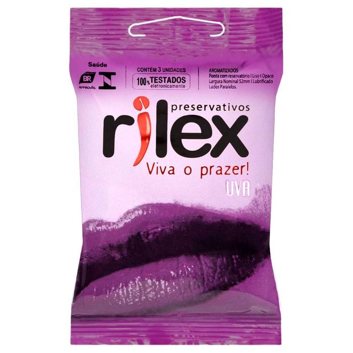 Preservativo Uva 03 Unidades Rilex