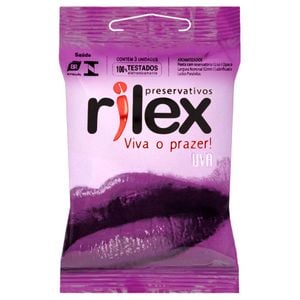 Preservativo Uva 03 Unidades Rilex