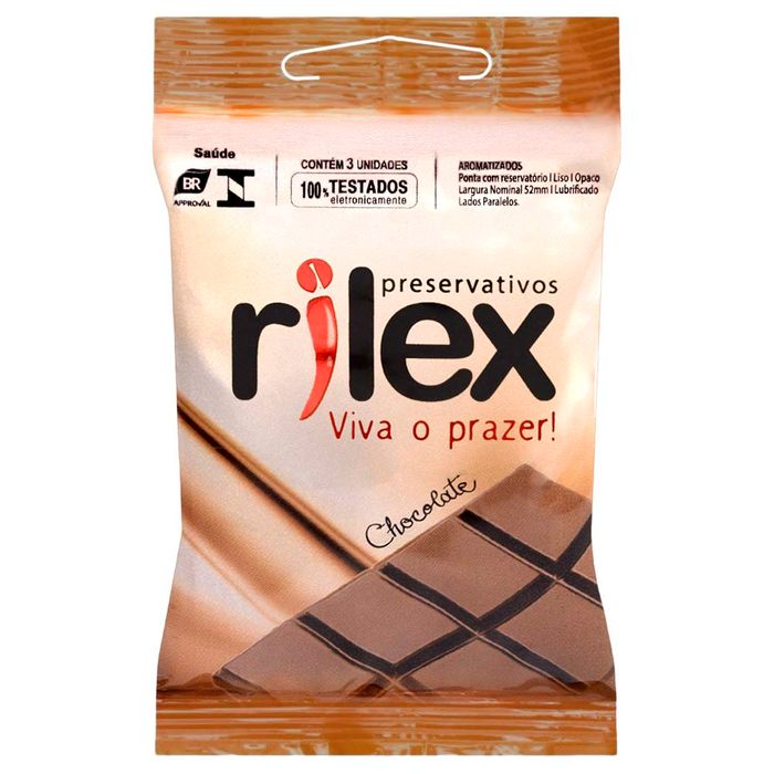 Preservativo Chocolate 03 Unidades Rilex