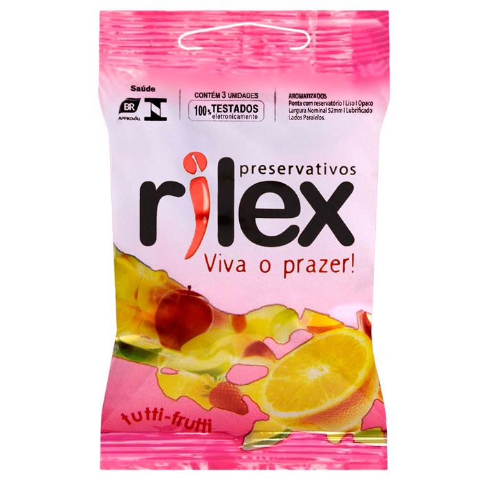 Preservativo Tutti Frutti 03 Unidades Rilex