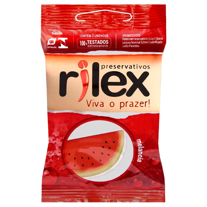 Preservativo Melancia 03 Unidades Rilex