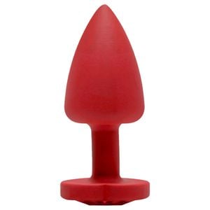 Plug Anal Abs Vermelho Coração Pedra Sensual Love