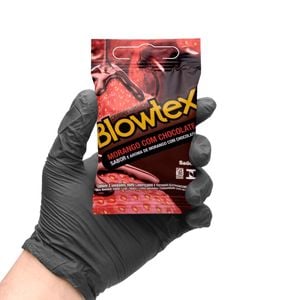 Preservativo Morango Com Chocolate 03 Unidades Blowtex
