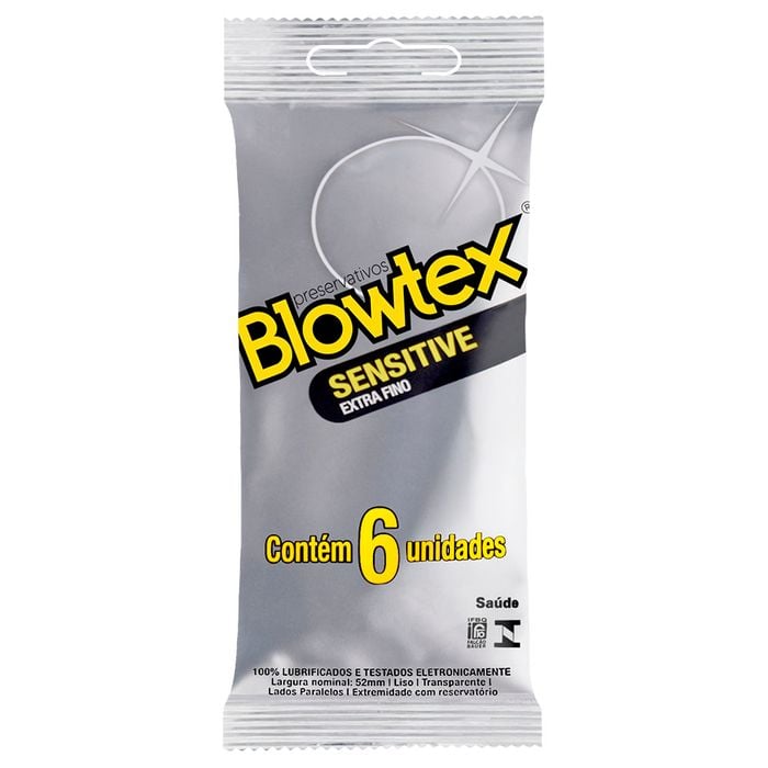 Preservativo Sensitive Extra Fino 06 Unidades Blowtex