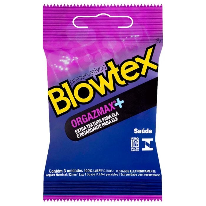 Preservativo Orgazmax + 03 Unidades Blowtex